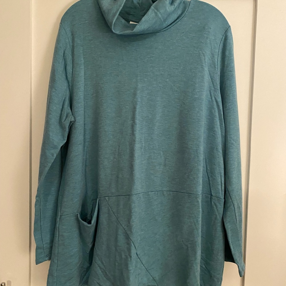 J. Jill teal turtleneck tunic